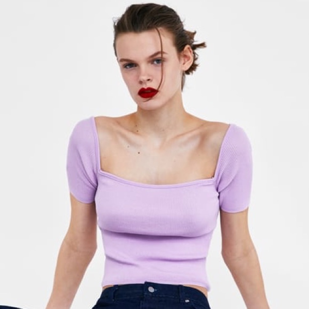 Zara Off-the shoulder crop top